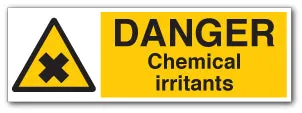DANGER Chemical irritants