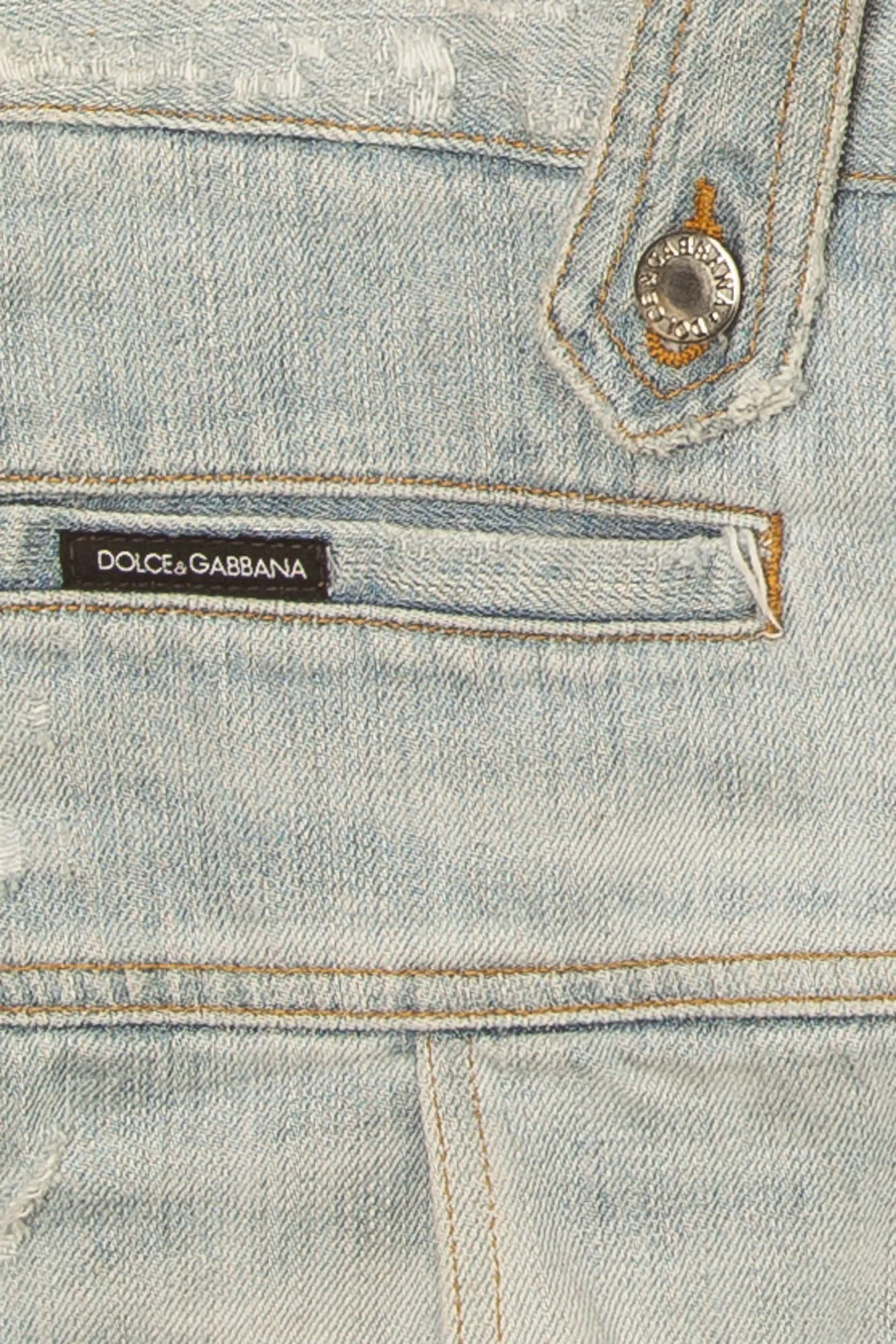 Dolce & Gabbana - Light Blue Denim Mini Skirt - IT 40