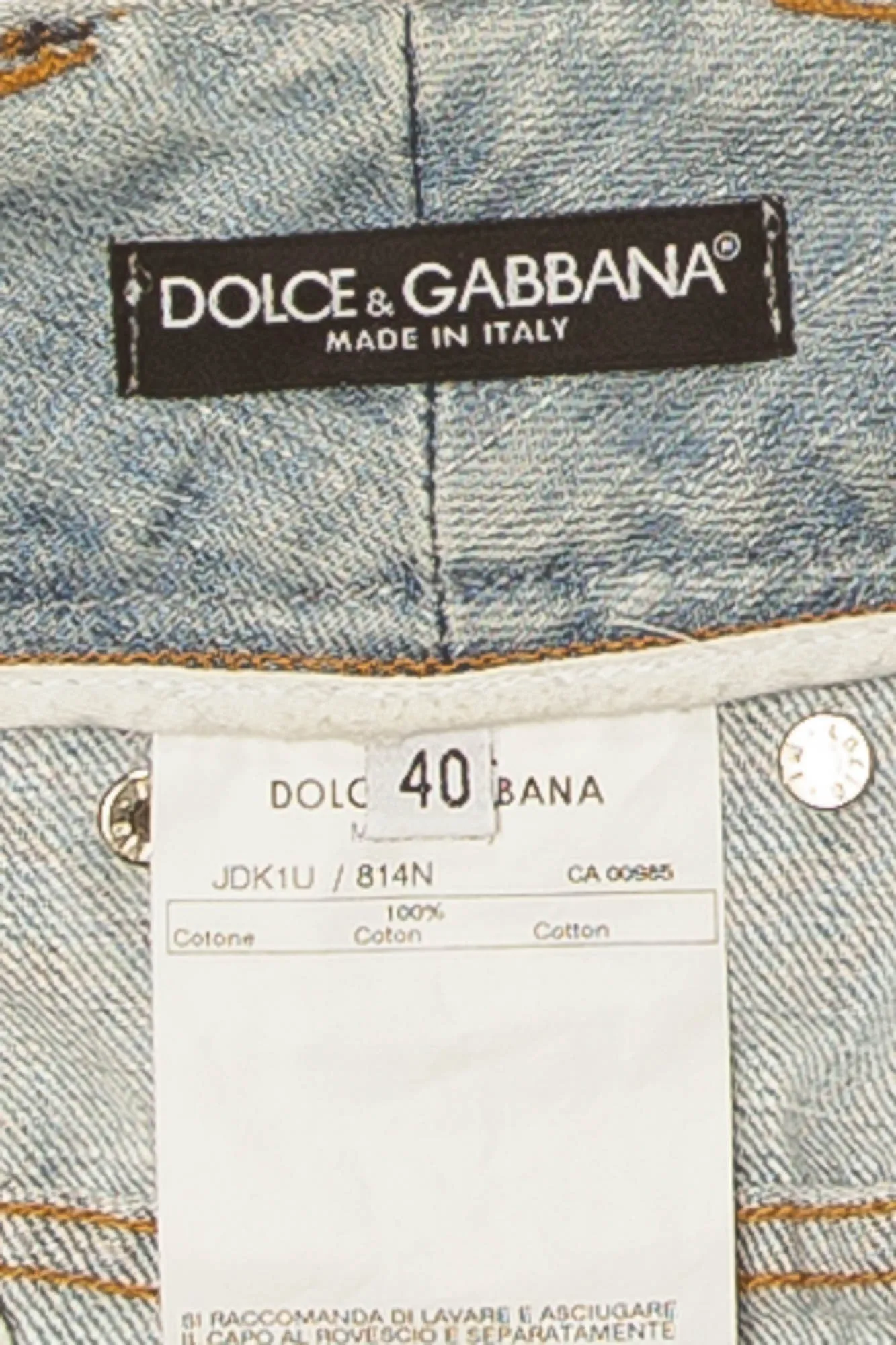 Dolce & Gabbana - Light Blue Denim Mini Skirt - IT 40