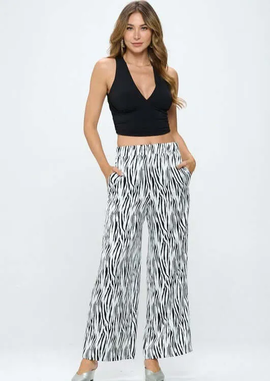 Essentials Cropped Halter Top Made in USA