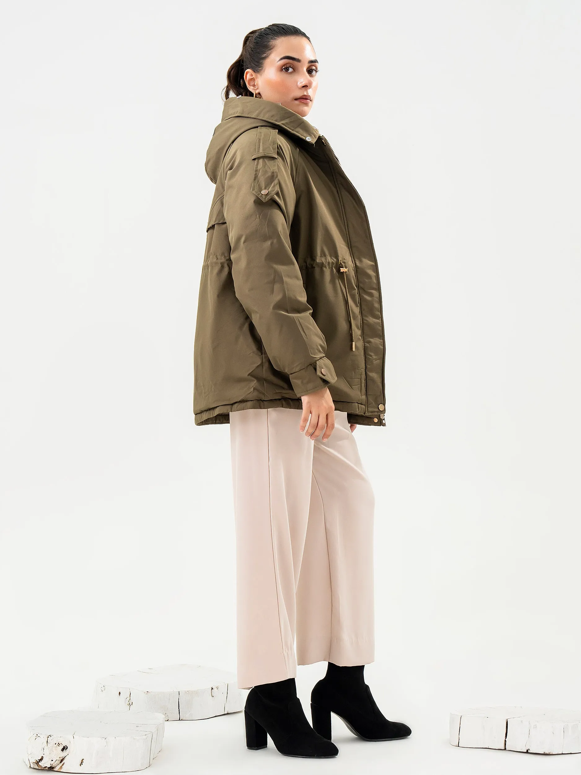 Fur Hooded Jacket