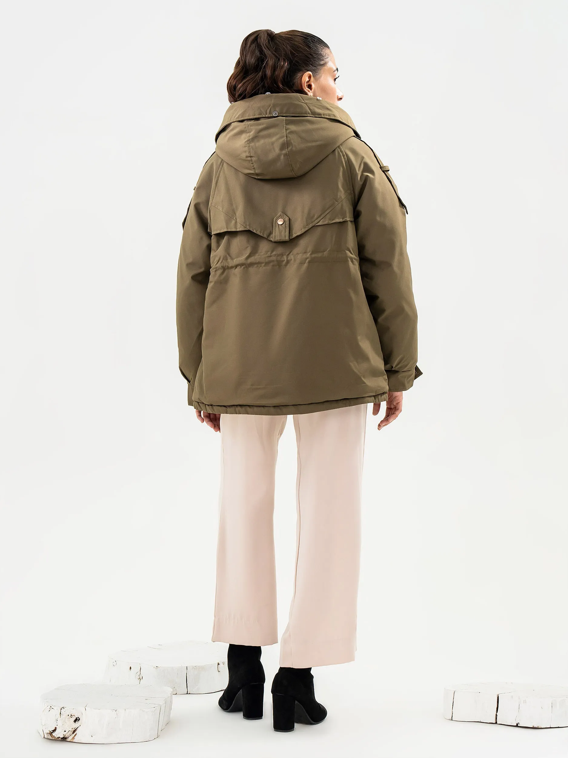 Fur Hooded Jacket