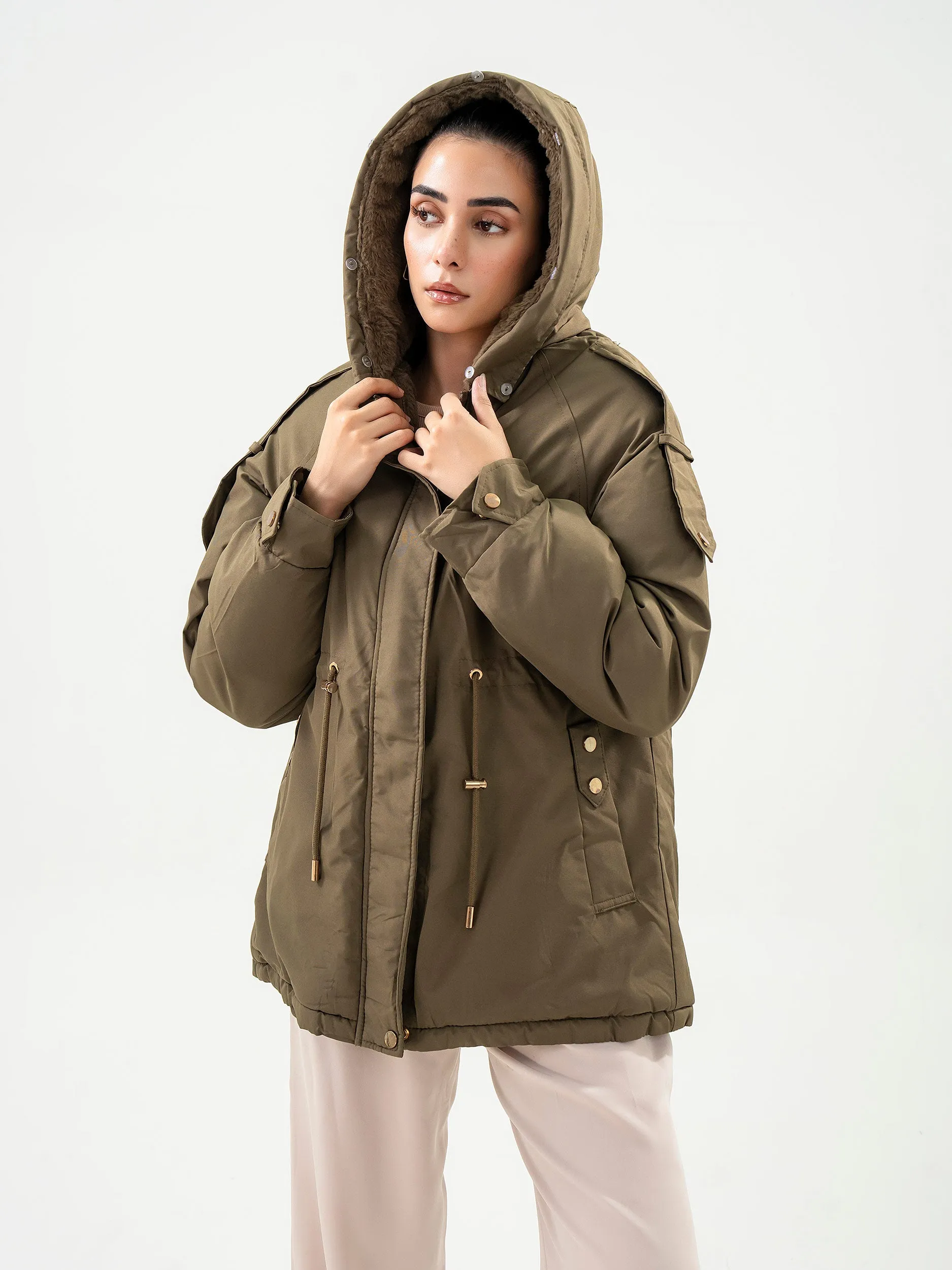 Fur Hooded Jacket