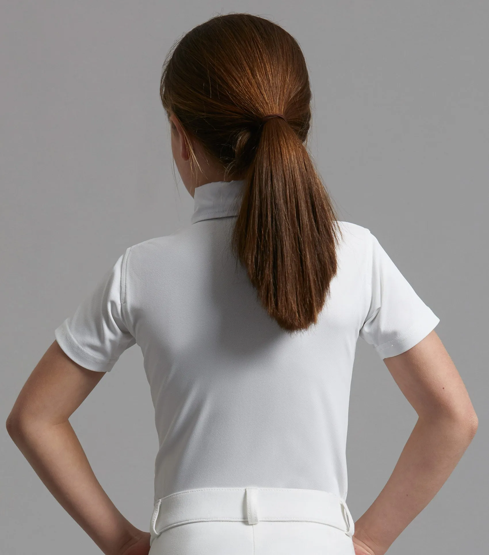Luciana Girls Short Sleeve Show Shirt White