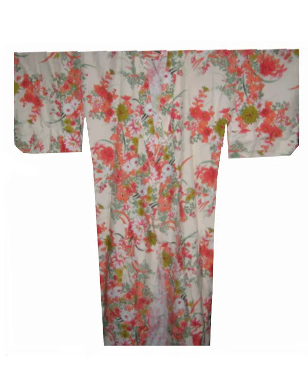 Made in Japan high-quality Kimono Flowers on Cream color
