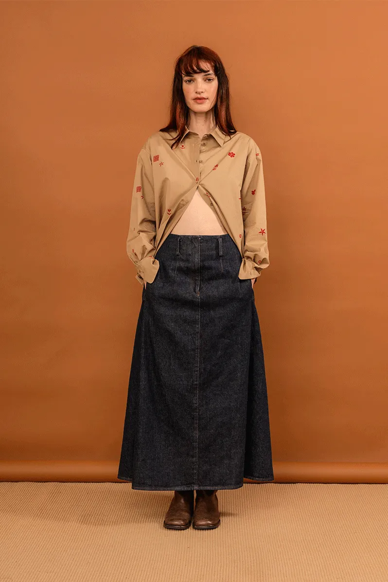 Mazar Skirt - Indigo Denim