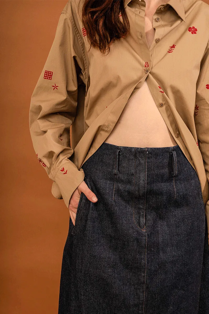 Mazar Skirt - Indigo Denim