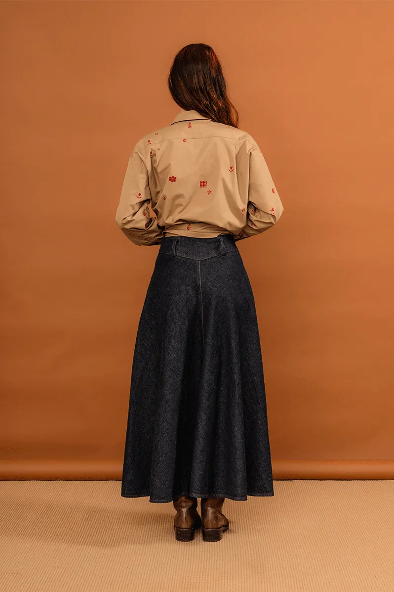 Mazar Skirt - Indigo Denim