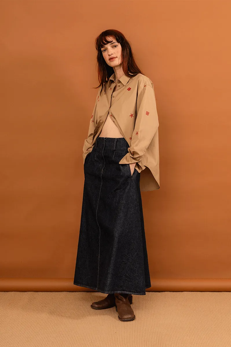 Mazar Skirt - Indigo Denim