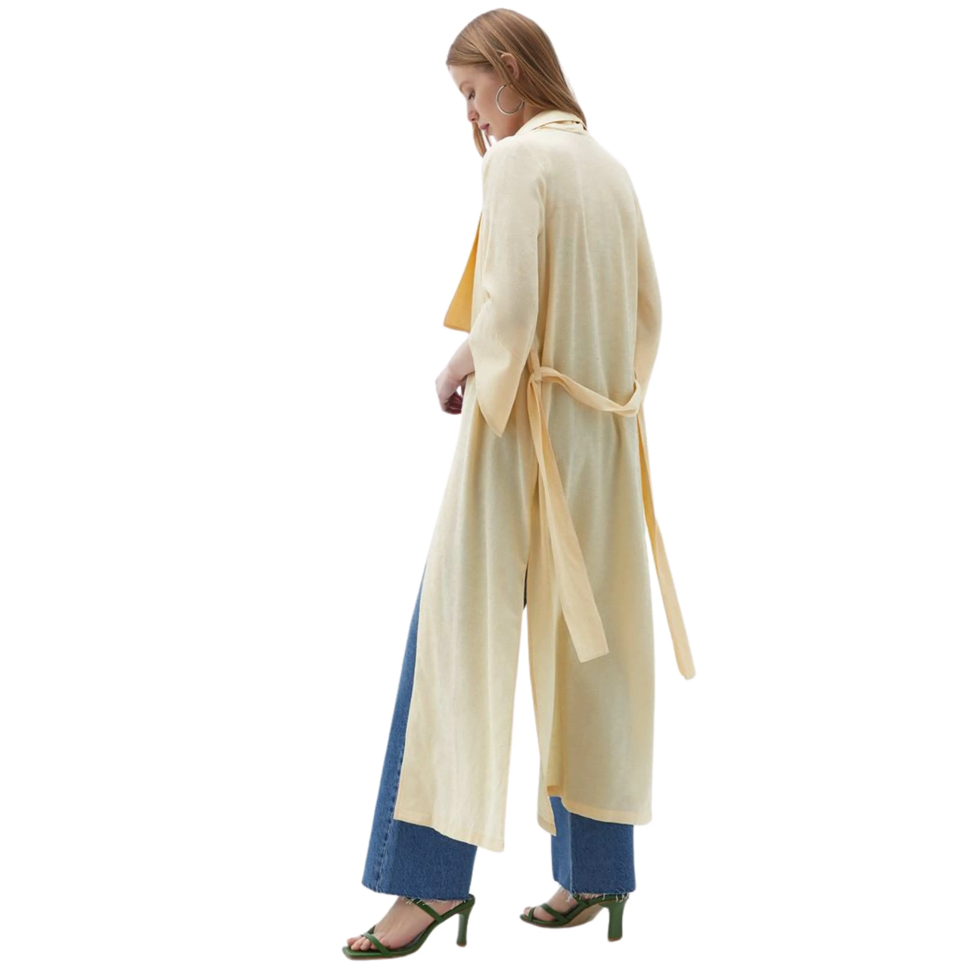 OXXO - Waist-Tie Kimono cardigan