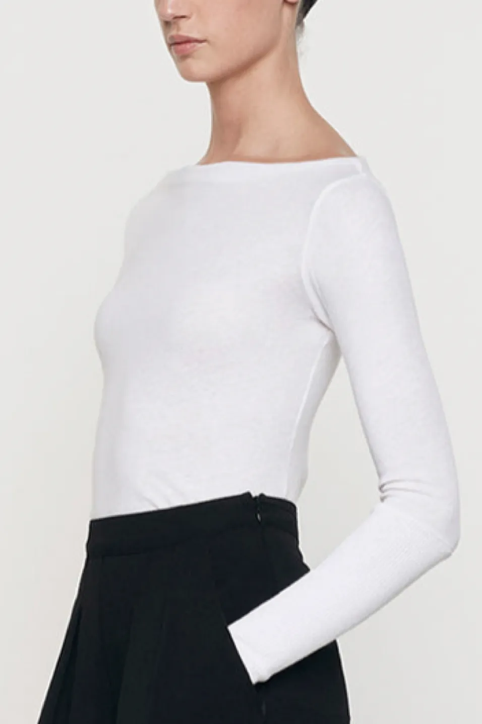 Silk Knit Boat Neck