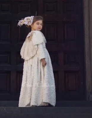 Winter Ivory Faux Fur Dress - Natasha