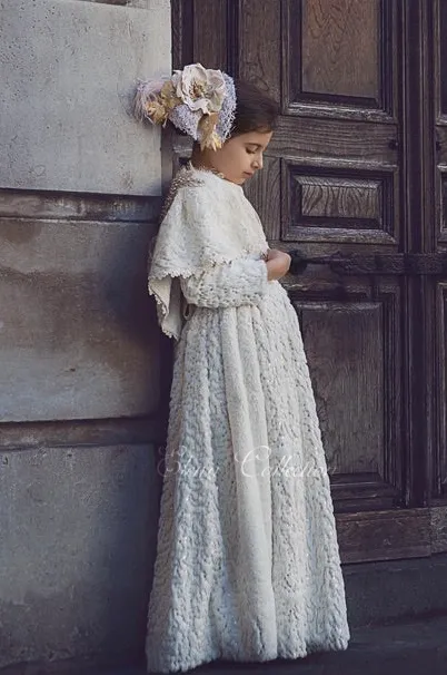 Winter Ivory Faux Fur Dress - Natasha